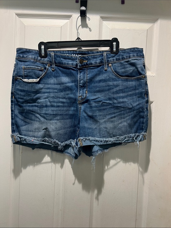 Ava & Viv Pants - Ava & Viv Distressed Blue Denim Shorts